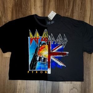 DEF Leppard cropped t-shirt